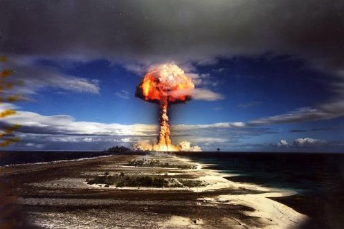 French nuclear bomb test 1969. 